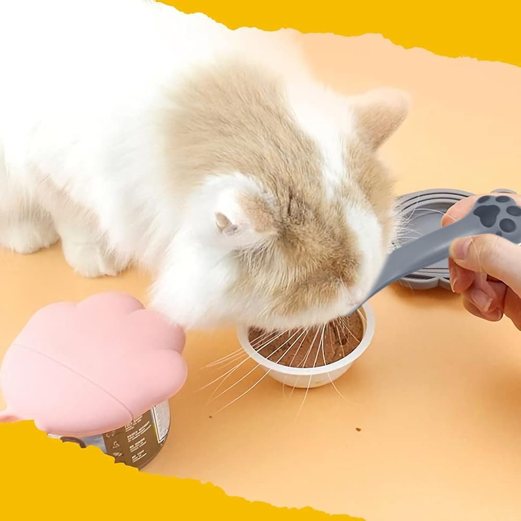 Qpets Cat Paw Can Opener, Ring Pull Can Opener 2 in 1 Silicone Dual Head Can Opener & Scoop Universal Zip-top Can Puller Cartoon Cat Palm Can Ring Puller Can Opener Qpets Cat Paw Can Opener, Ring Pull Can Opener 2 in 1 Silicone Dual Head Can Opener & Scoop Universal Zip-top Can Puller Cartoon Cat Palm Can Ring Puller Can Opener